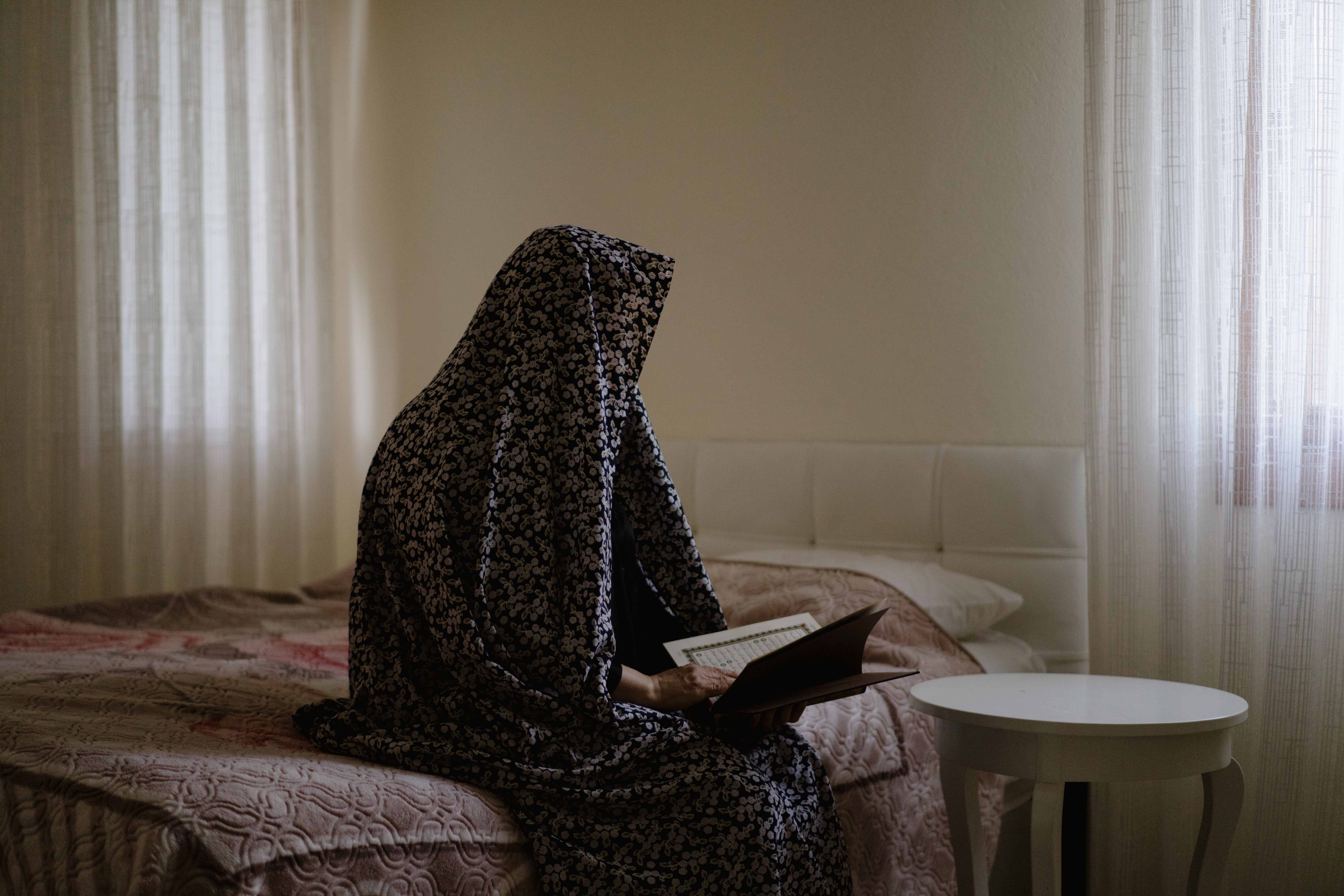Somayeh reading in the Quran