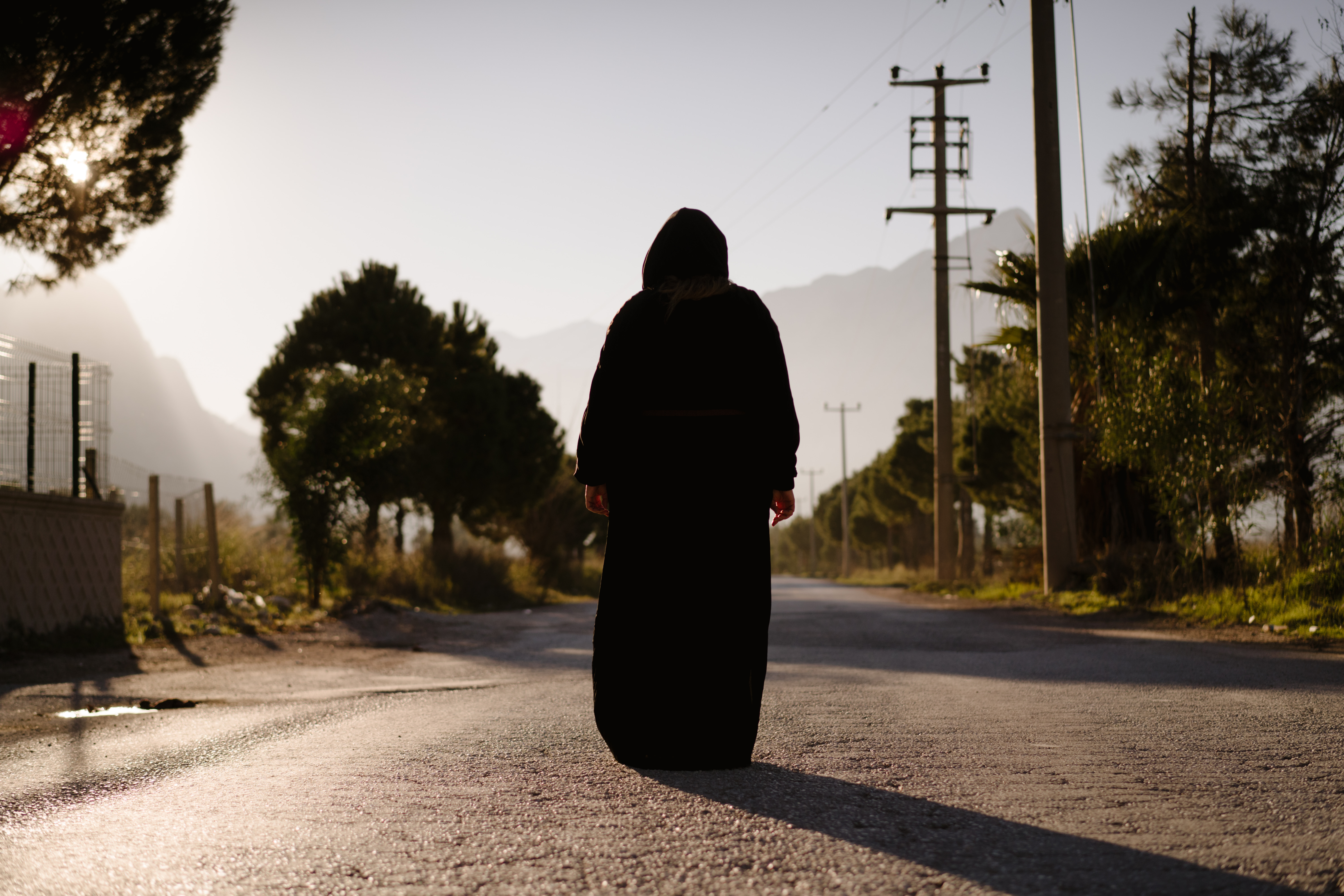 Somayeh standing outside