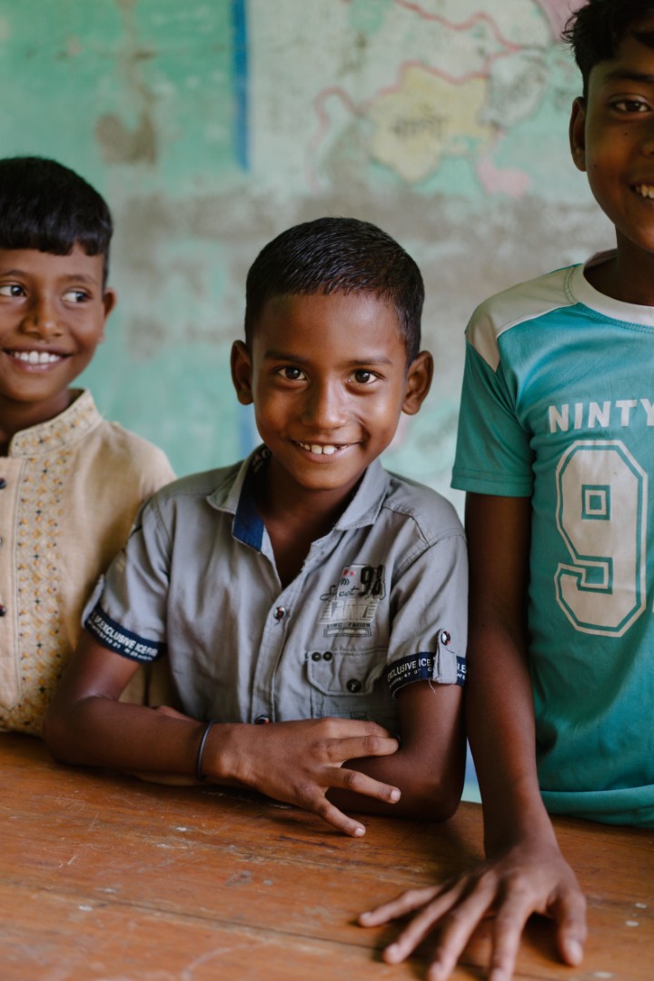 Boys celebrating Chistmas