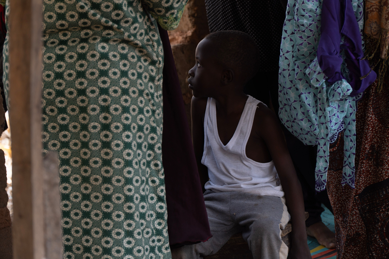 Hakuri's son among a crowd