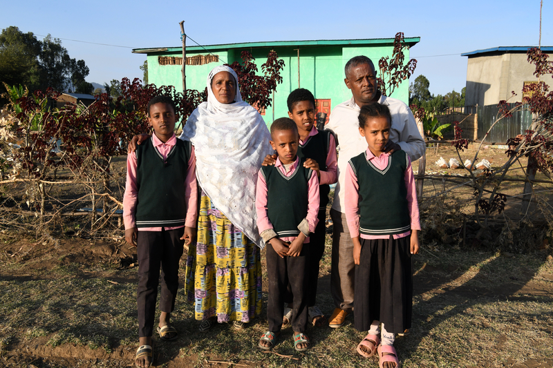 Jemal with his family