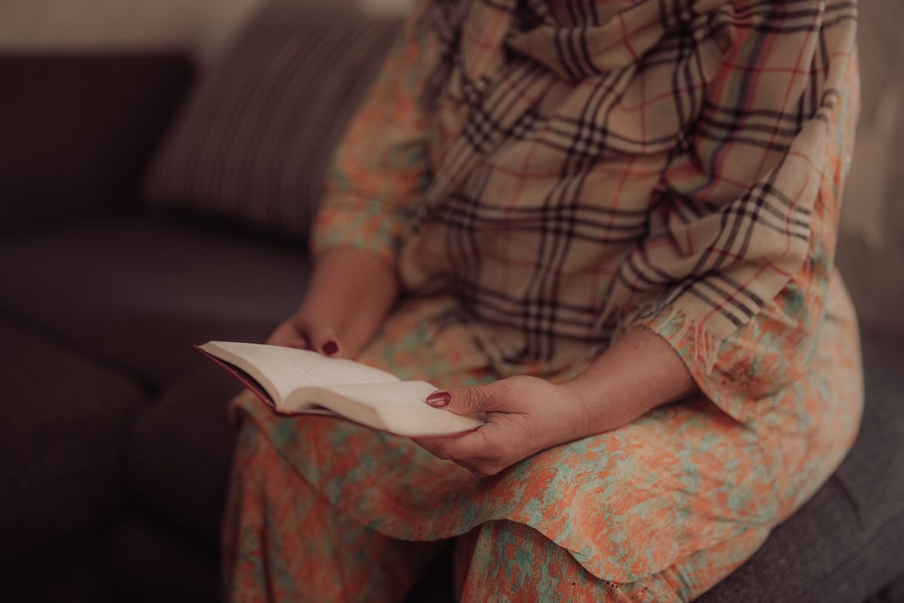 Zakie reads the Bible